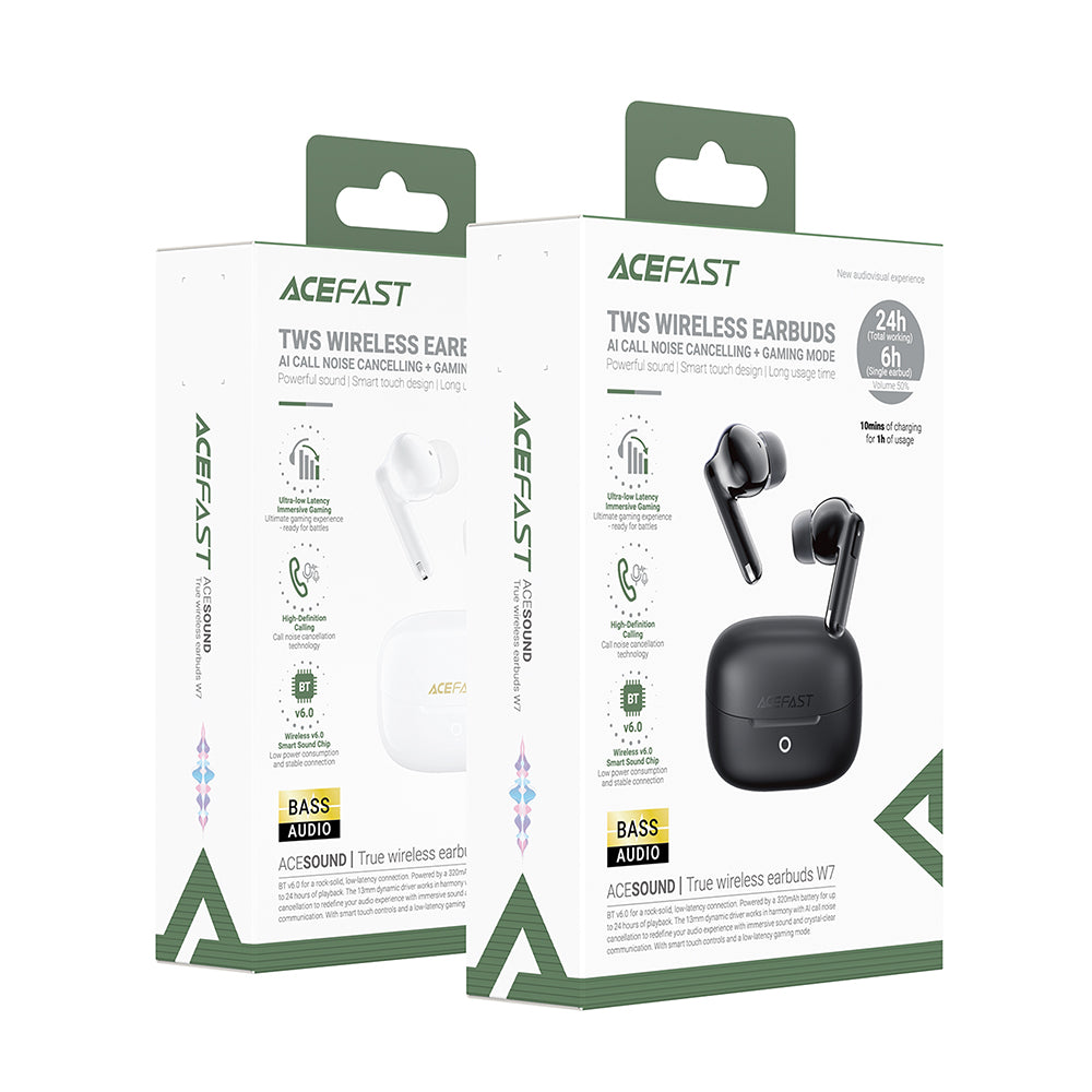Acefast W7 Bluetooth Handsfree, TWS, Black