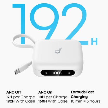 Anker P41i Bluetooth Handsfree, TWS, ANC, White A3937G21