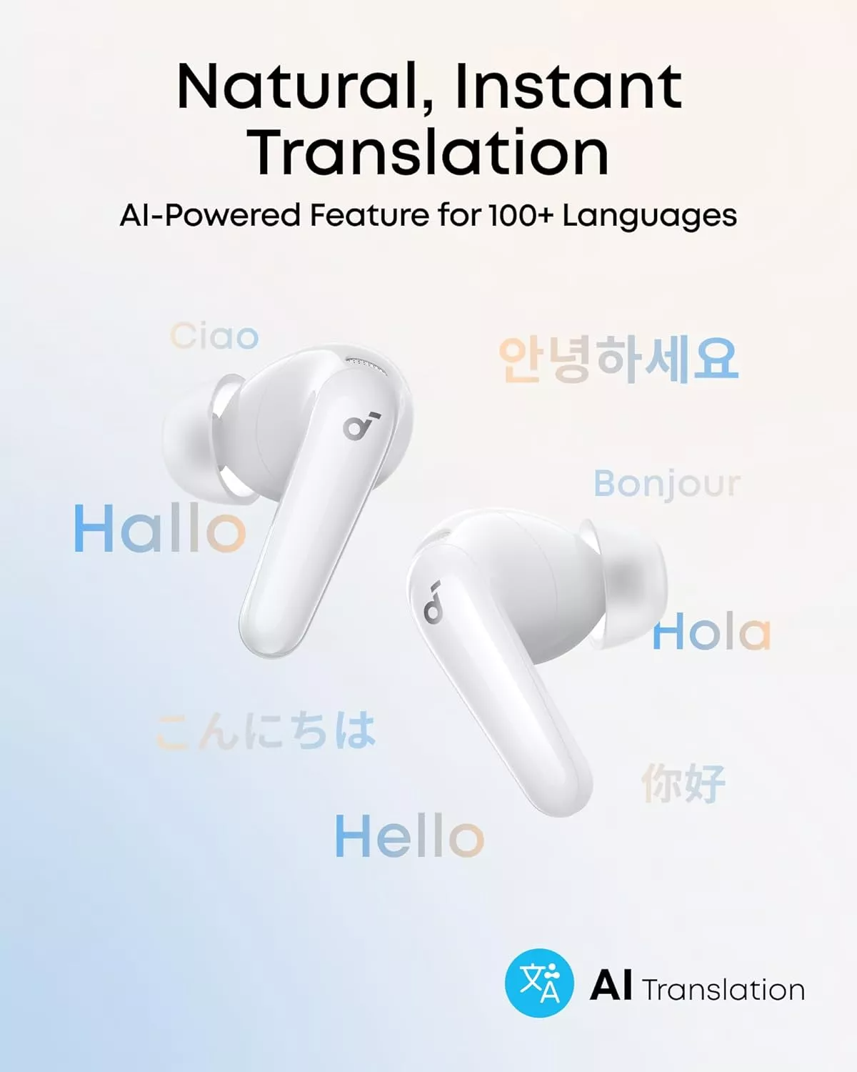 Bluetooth Handsfree Anker SoundCore R60i, TWS, ANC, White D1202G21