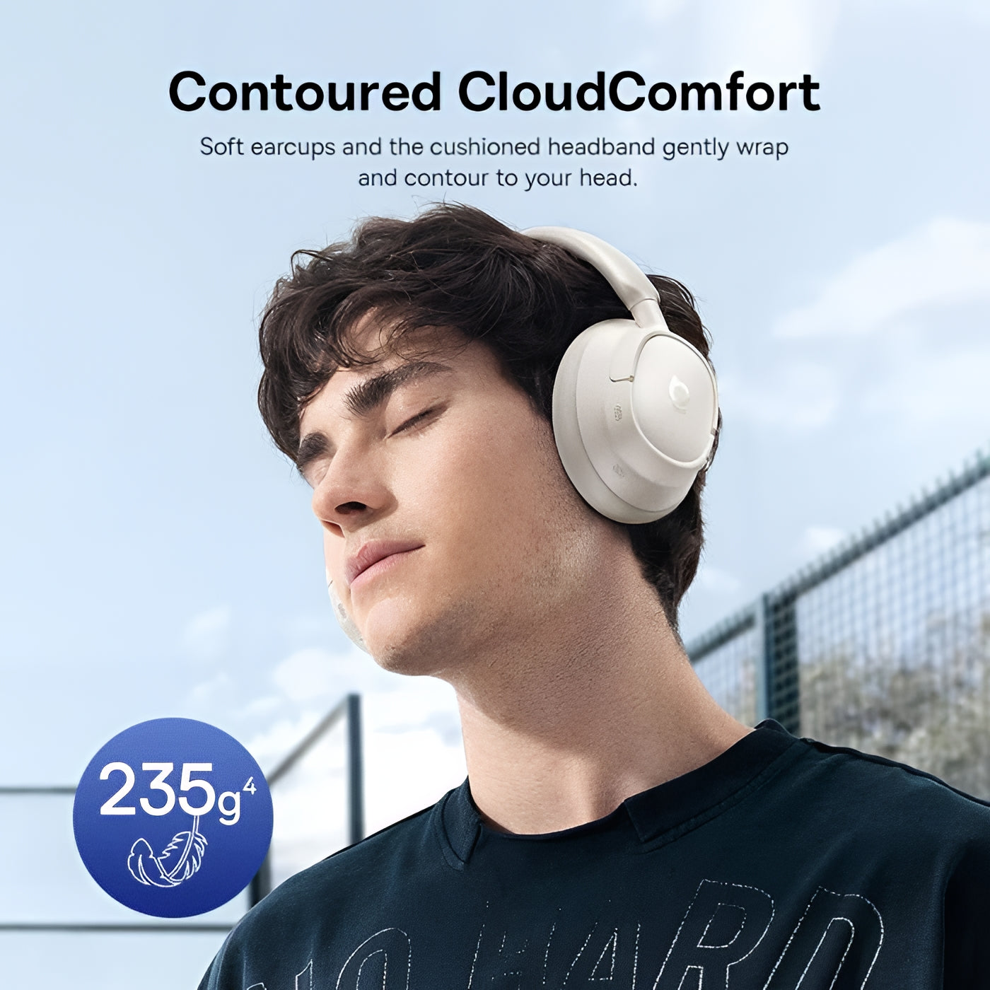 Baseus Bass BH1 NC Bluetooth Handsfree, MultiPoint, A2DP, ANC, White A0203702