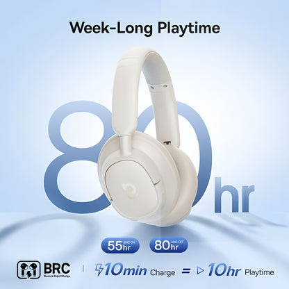 Baseus Bass BH1 NC Bluetooth Handsfree, MultiPoint, A2DP, ANC, White A0203702