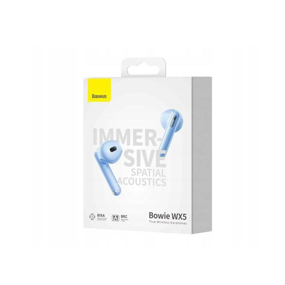 Handsfree Bluetooth Baseus Bowie WX5, TWS, Blue A00051000313-00