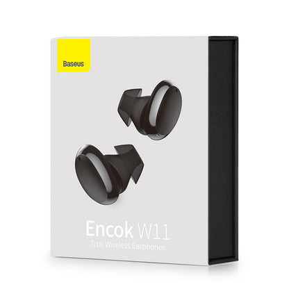 Handsfree Bluetooth Baseus Encok W11, TWS, Black NGTW060001