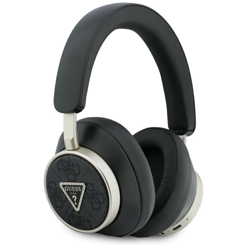 Handsfree Bluetooth Guess 4G Gold Triangle Logo, A2DP, Black