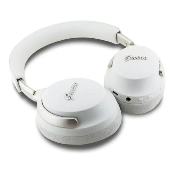 Handsfree Bluetooth Guess Metal Script Logo, A2DP, ANC, Beige