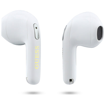 Handsfree Bluetooth Guess Script Print, TWS, White