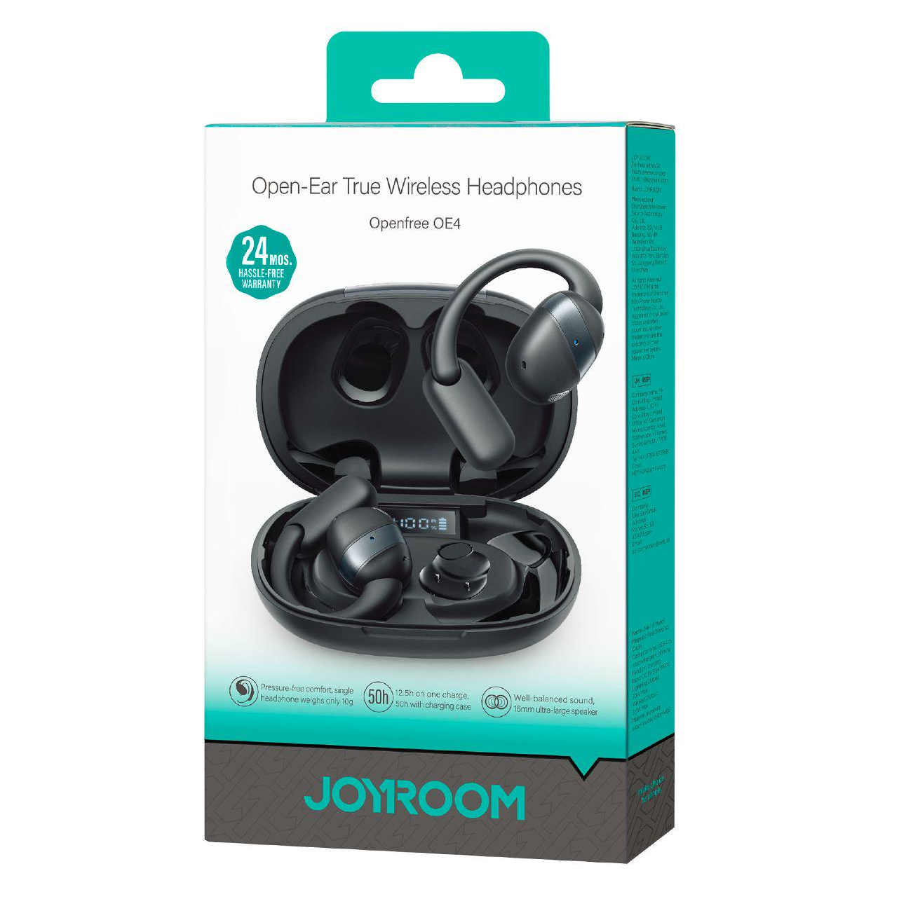 Handsfree Bluetooth Joyroom Open Ear JR-OE4, TWS, Black