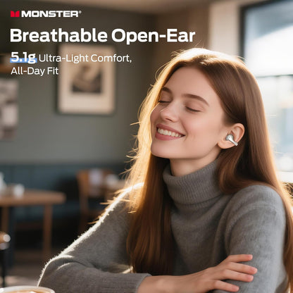 Handsfree Bluetooth Monster AC225, TWS, Light Cream