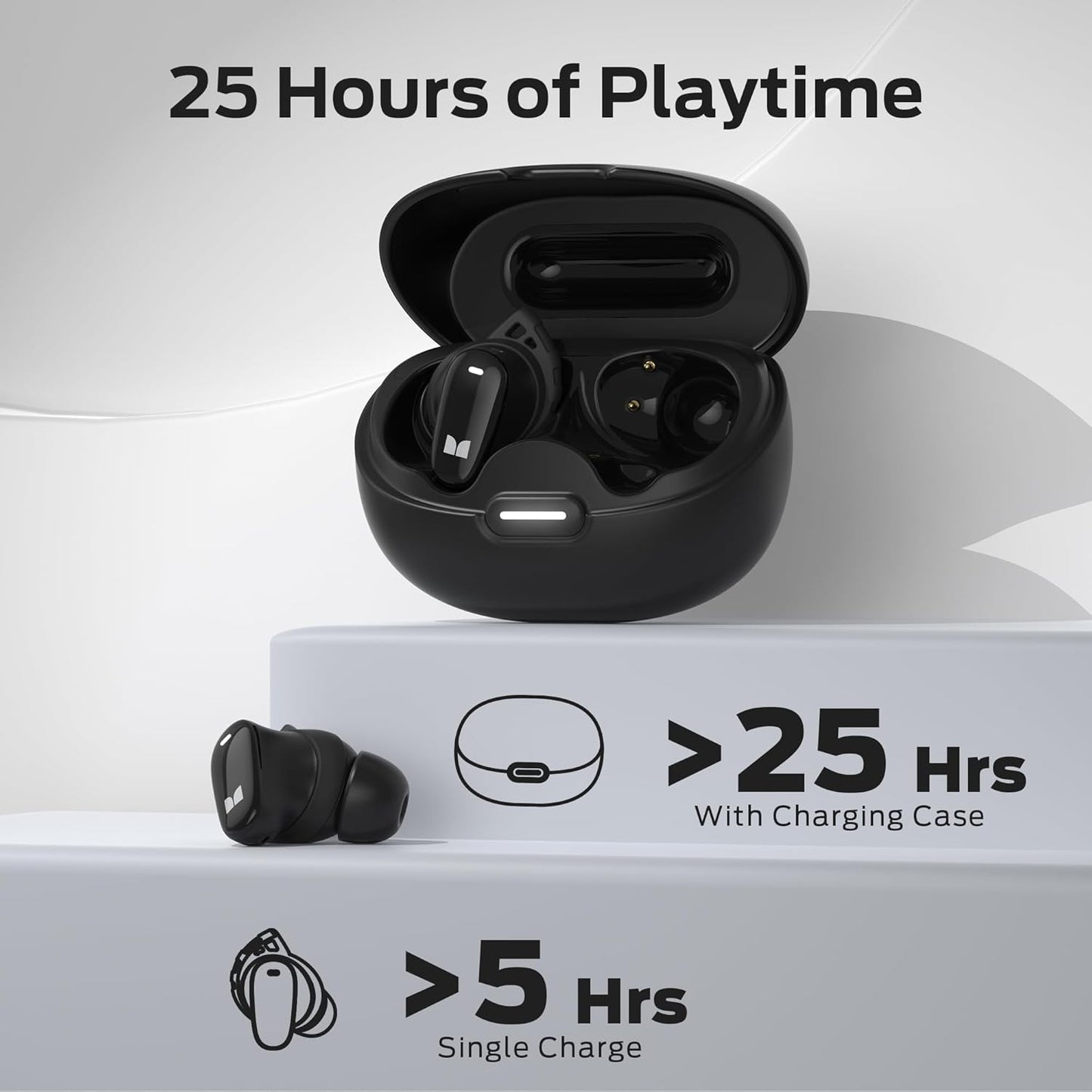 Handsfree Bluetooth Monster N-Lite 206, TWS, Black