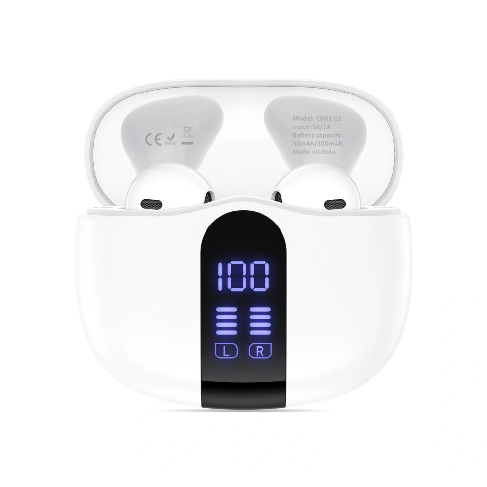 Tech-Protect Ultraboost Core G2 Bluetooth Handsfree, TWS, White