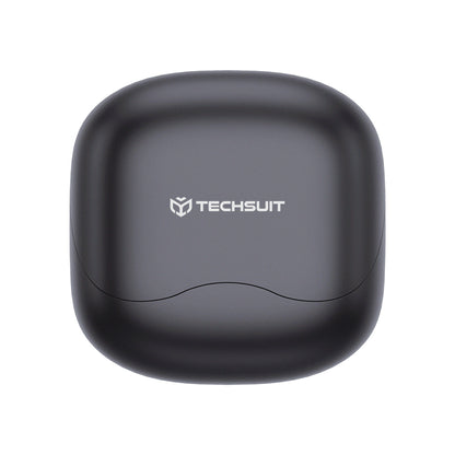 Handsfree Bluetooth Techsuit CW5 EchoFit Pro, TWS, ANC, MultiPoint, Black