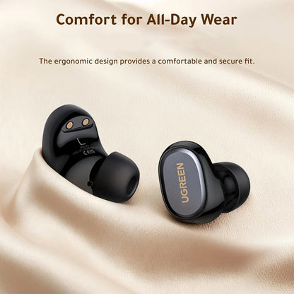 UGREEN Dots Bluetooth Handsfree (75628), TWS, MultiPoint, Black