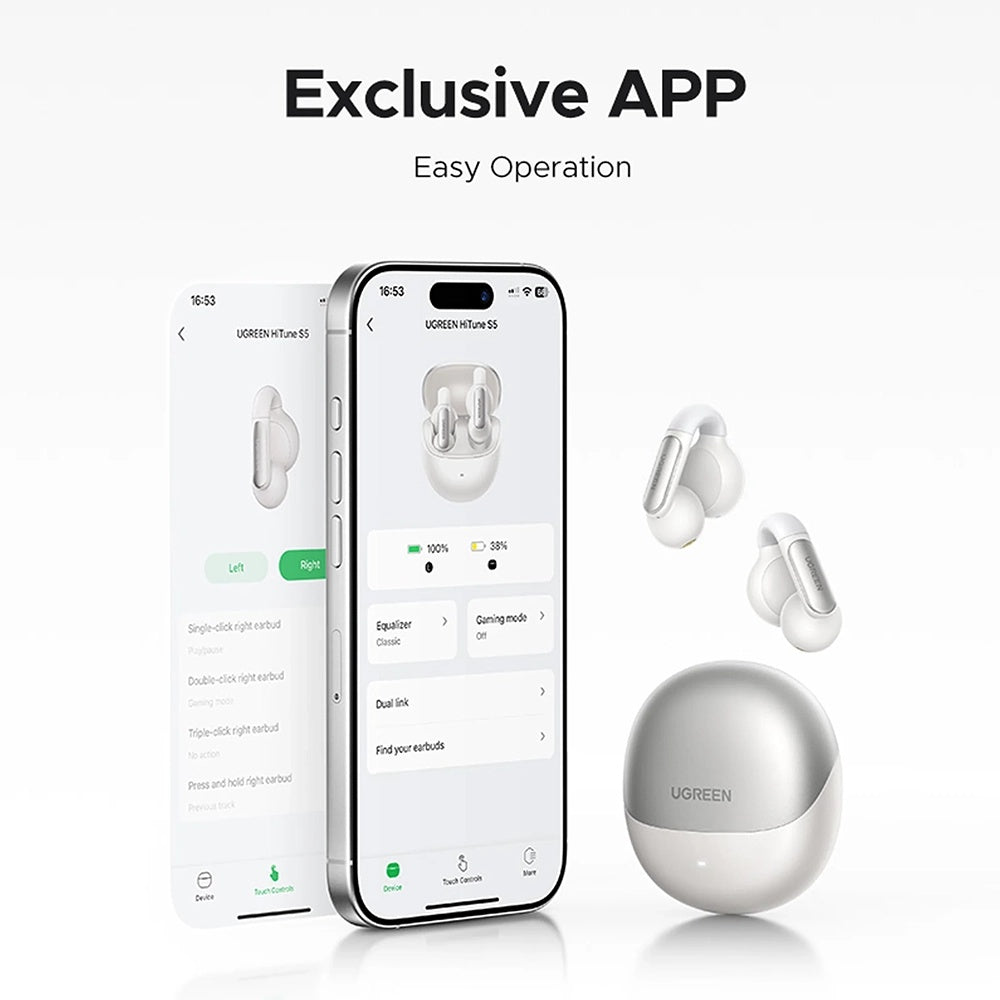 UGREEN HiTune S5 True WS210 Bluetooth Handsfree, TWS, White