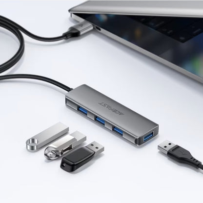 Acefast J17 USB Hub, 4in1, Gray