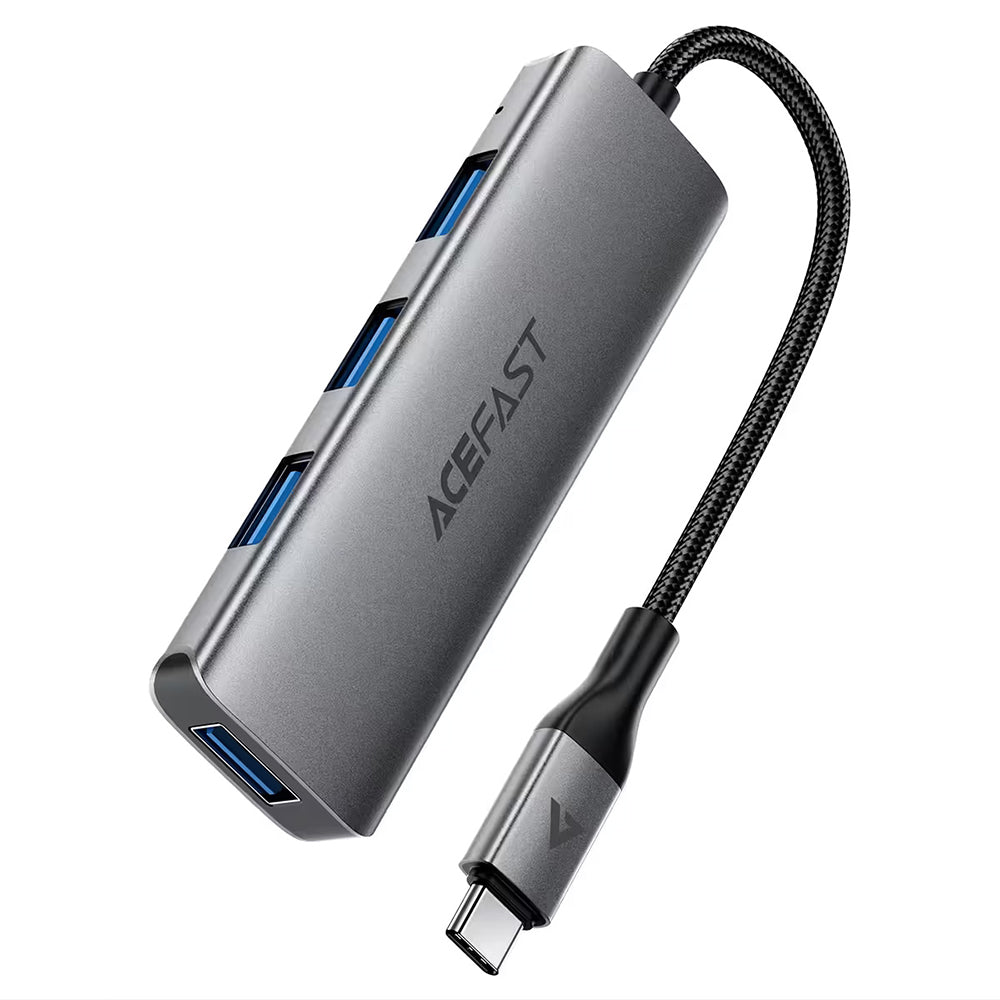Acefast J15 USB-C Hub, 4-in-1, Gray