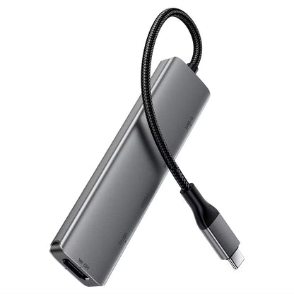 Acefast J18 USB-C Hub, 6-in-1, Gray