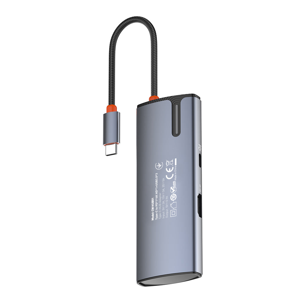 USB-C ColorWay CW-HUB01 Hub, 5in1, Silver