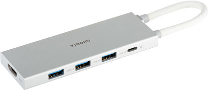 Xiaomi USB-C Hub, 3 x USB-A 3.0 - 1 x USB-C - 1 x HDMI, White BHR8804GL
