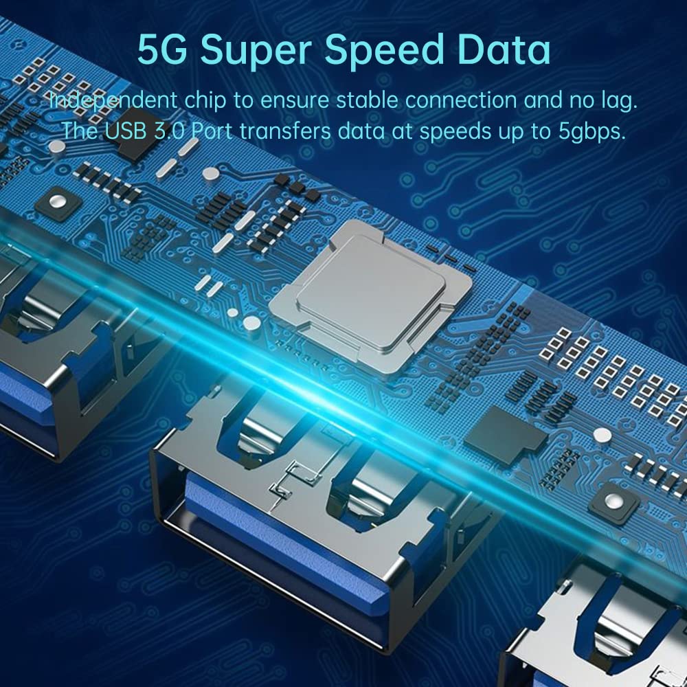 USB / USB-C Techsuit H8 DataBridge Hub, 4in1, Gray