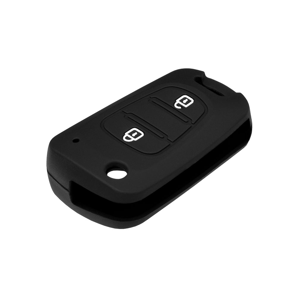 Techsuit 2003.04 Car Key Cover for Hyundai Elantra / Kia Picanto, Black