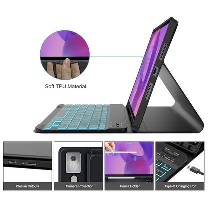 Keyboard Case for Lenovo Idea Tab Pro, Tech-Protect, SC PEN, Black