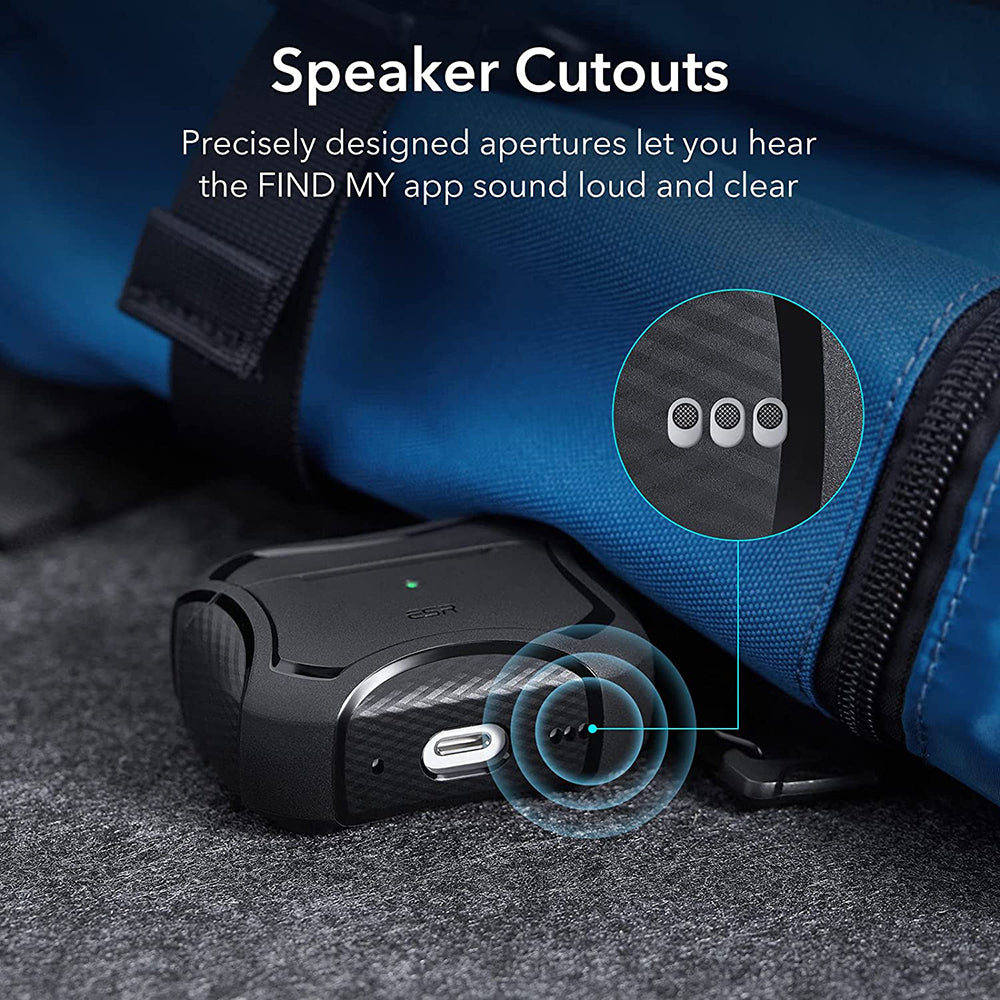 ESR Cyber Armor Tough Case for Apple AirPods Pro Series, Black