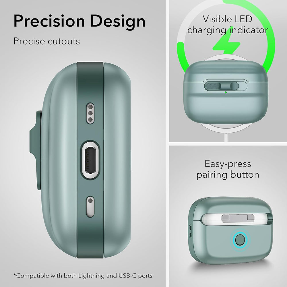 ESR Pulse Case for Apple AirPods 4, Green