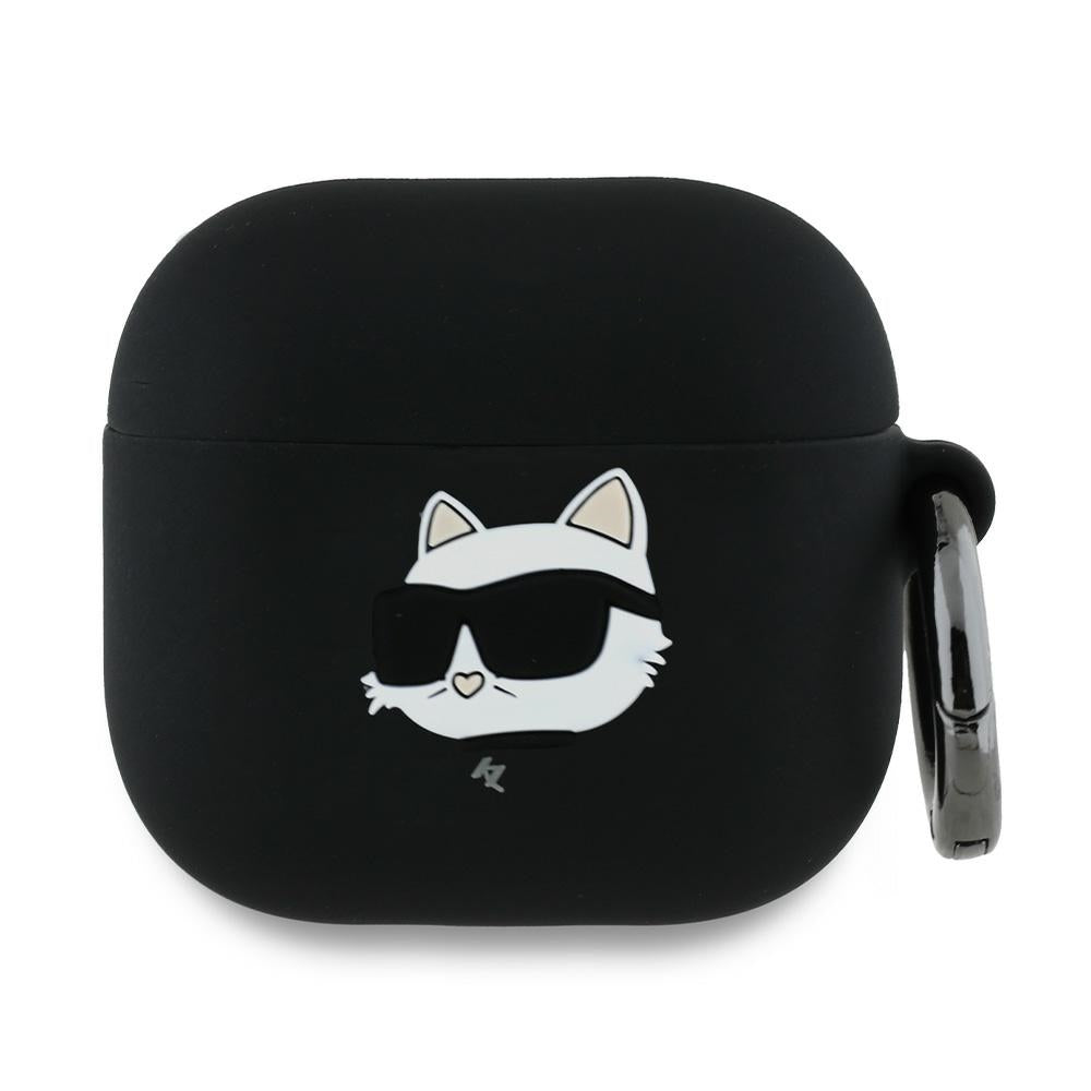 Karl Lagerfeld 3D Choupette's Head Case for Apple AirPods 4, Black
