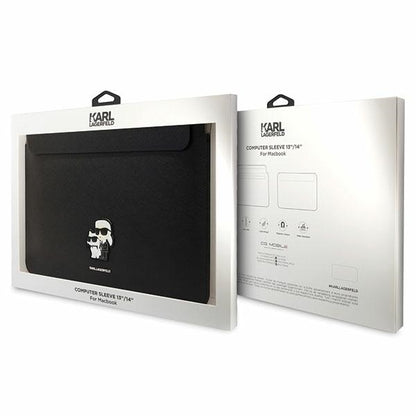 Karl Lagerfeld Saffiano Case for 14-inch Laptop, Black