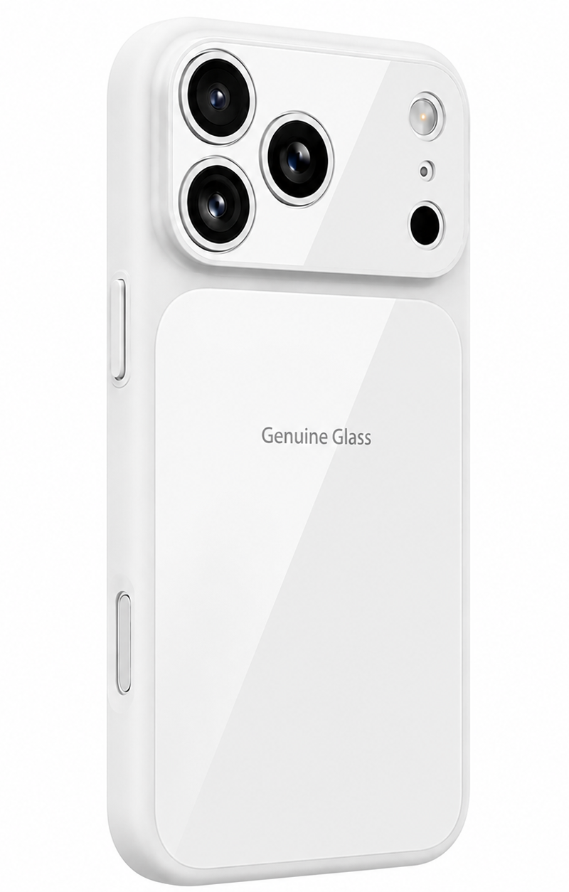 MagSafe Case for Apple iPhone 16 Pro, OEM, Genuine Glass, White