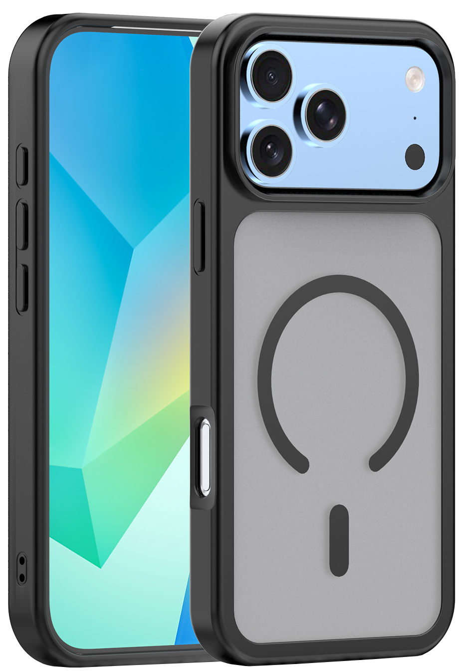 MagSafe Case for Apple iPhone 18 Pro / 17 Pro, OEM, Mag Big Hole, Matte Black