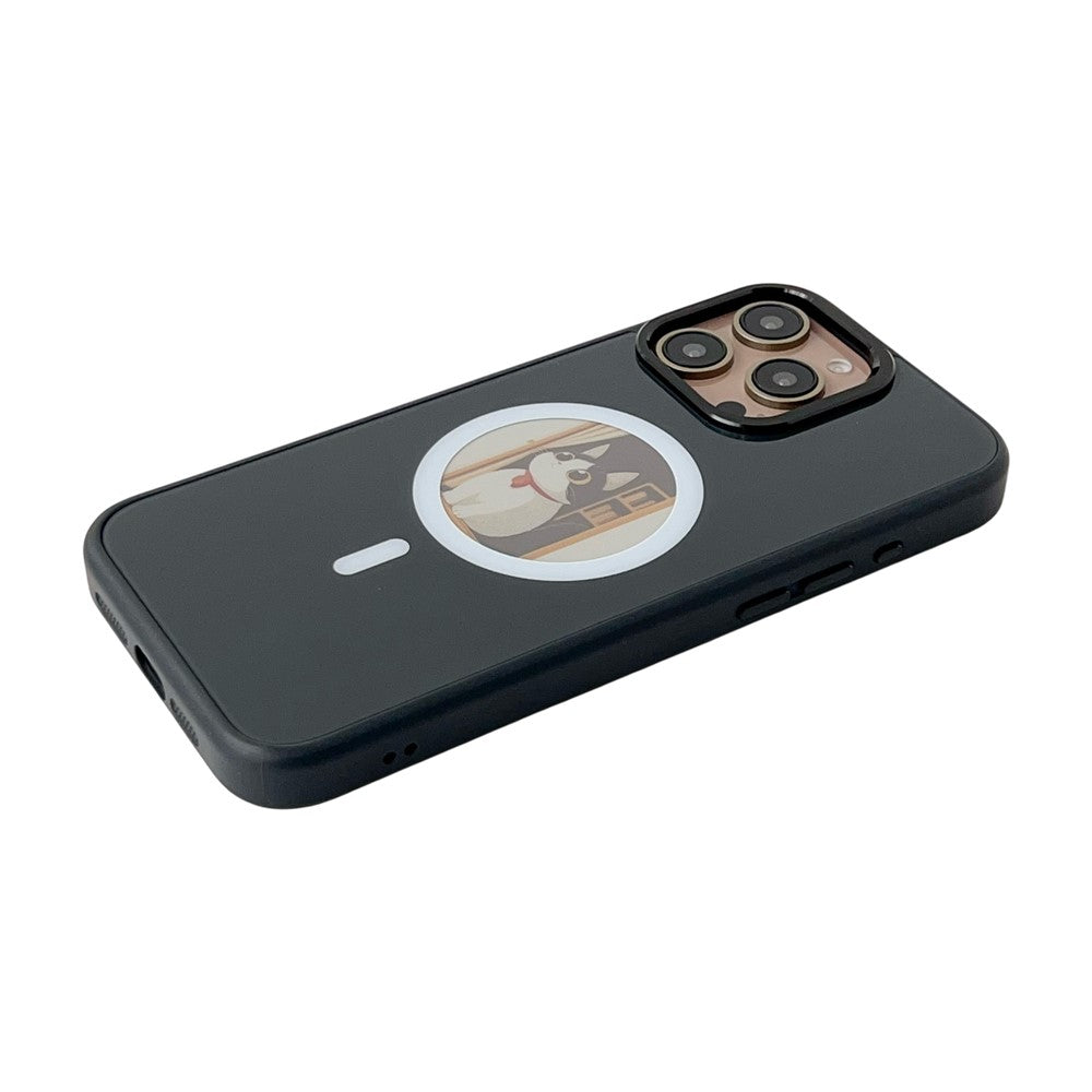 MagSafe Case for Apple iPhone 15 Pro, OEM, Round Screen Smart E-Ink, Black