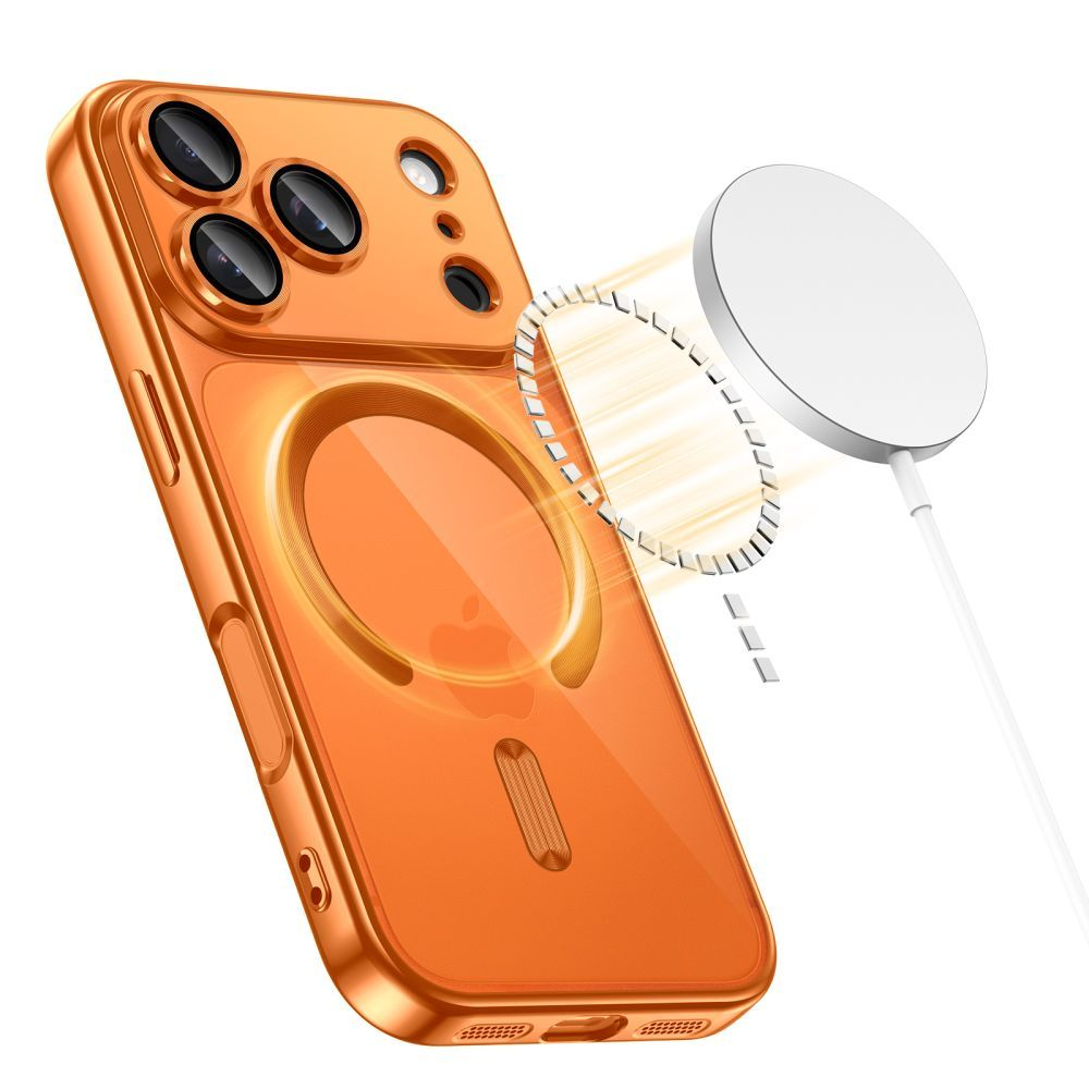 MagSafe Case for Apple iPhone 17 Pro, Tech-Protect, Magflex, Orange