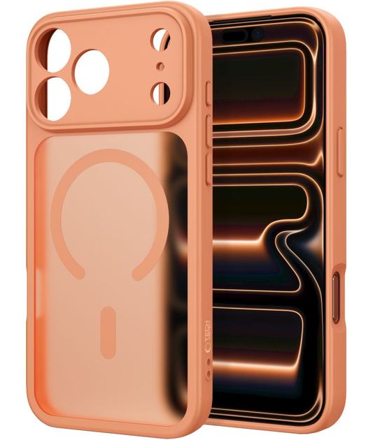 MagSafe Case for Apple iPhone 18 Pro / 17 Pro, Tech-Protect, BasicMag, Matte Orange