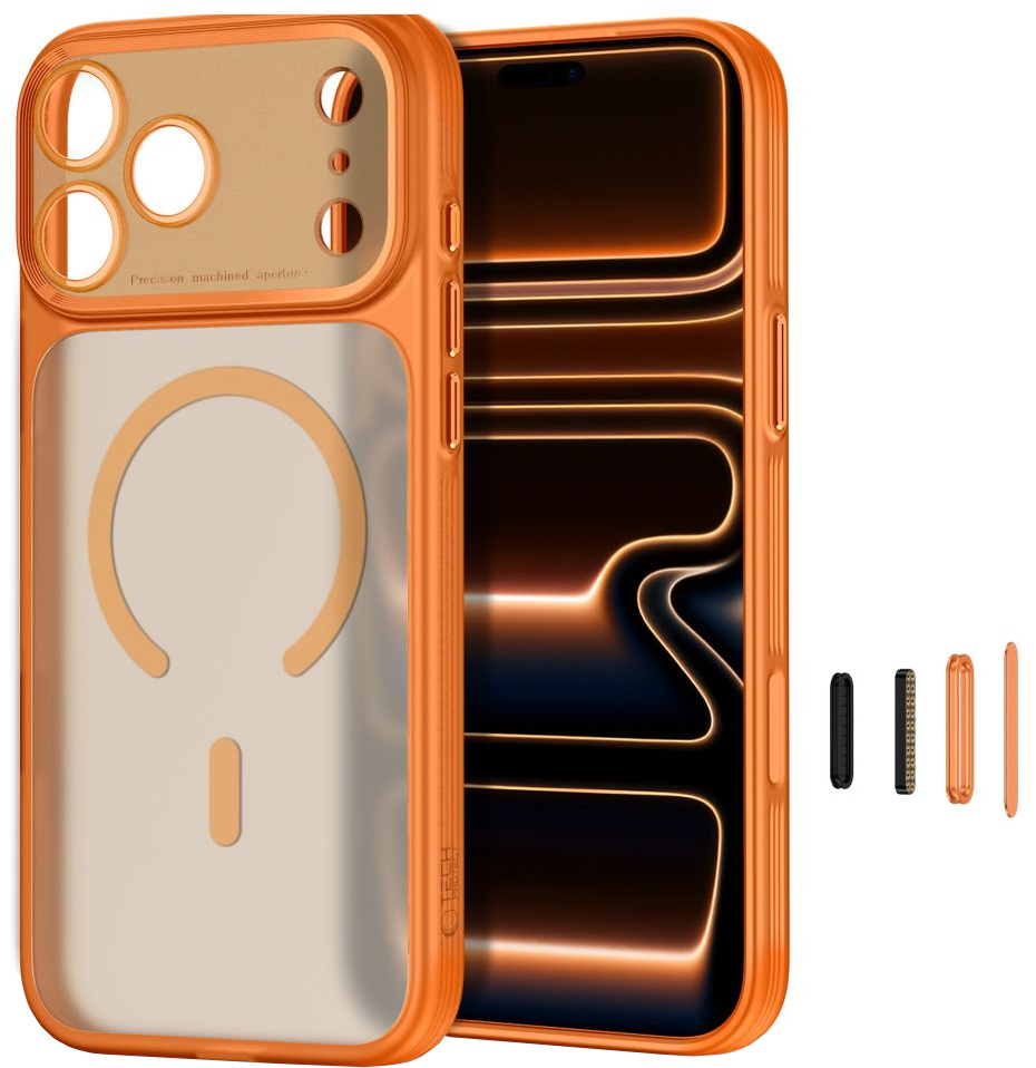 MagSafe Case for Apple iPhone 18 Pro Max / 17 Pro Max, Tech-Protect, MagPrime CC, Matte Orange