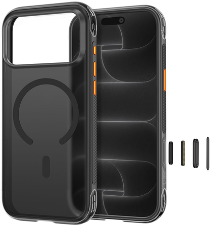 MagSafe Case for Apple iPhone 18 Pro Max / 17 Pro Max, Tech-Protect, MagAir CC, Matte Black