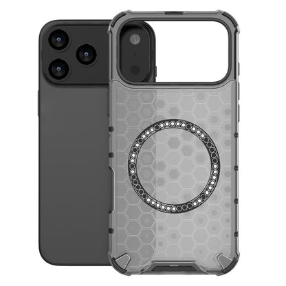 MagSafe Case for Apple iPhone 17 Pro Max, Techsuit, HoneyComb Shield, Black