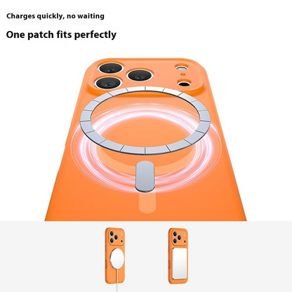 MagSafe Case for Apple iPhone 17 Pro Max, OEM, Liquid Silicone, Orange