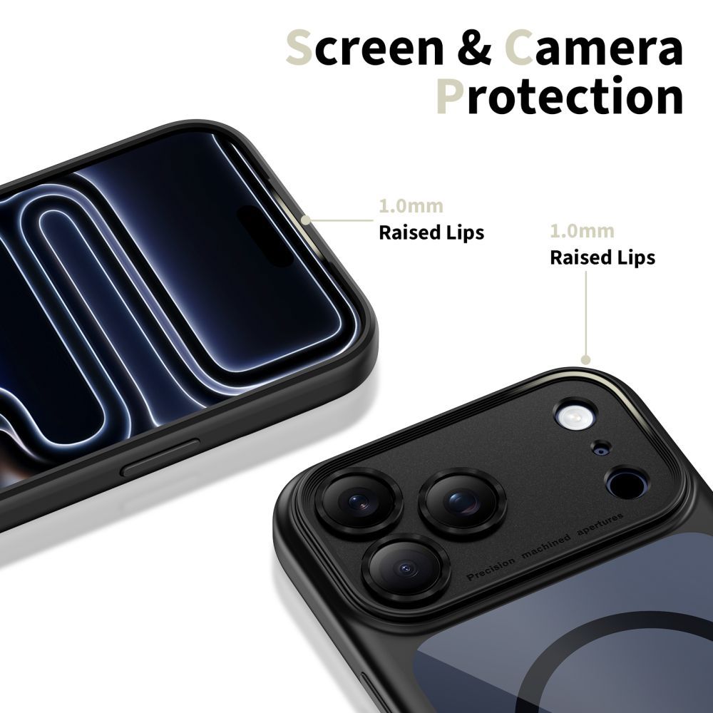 MagSafe Case for Apple iPhone 17 Pro, Tech-Protect, MagPeak, Black