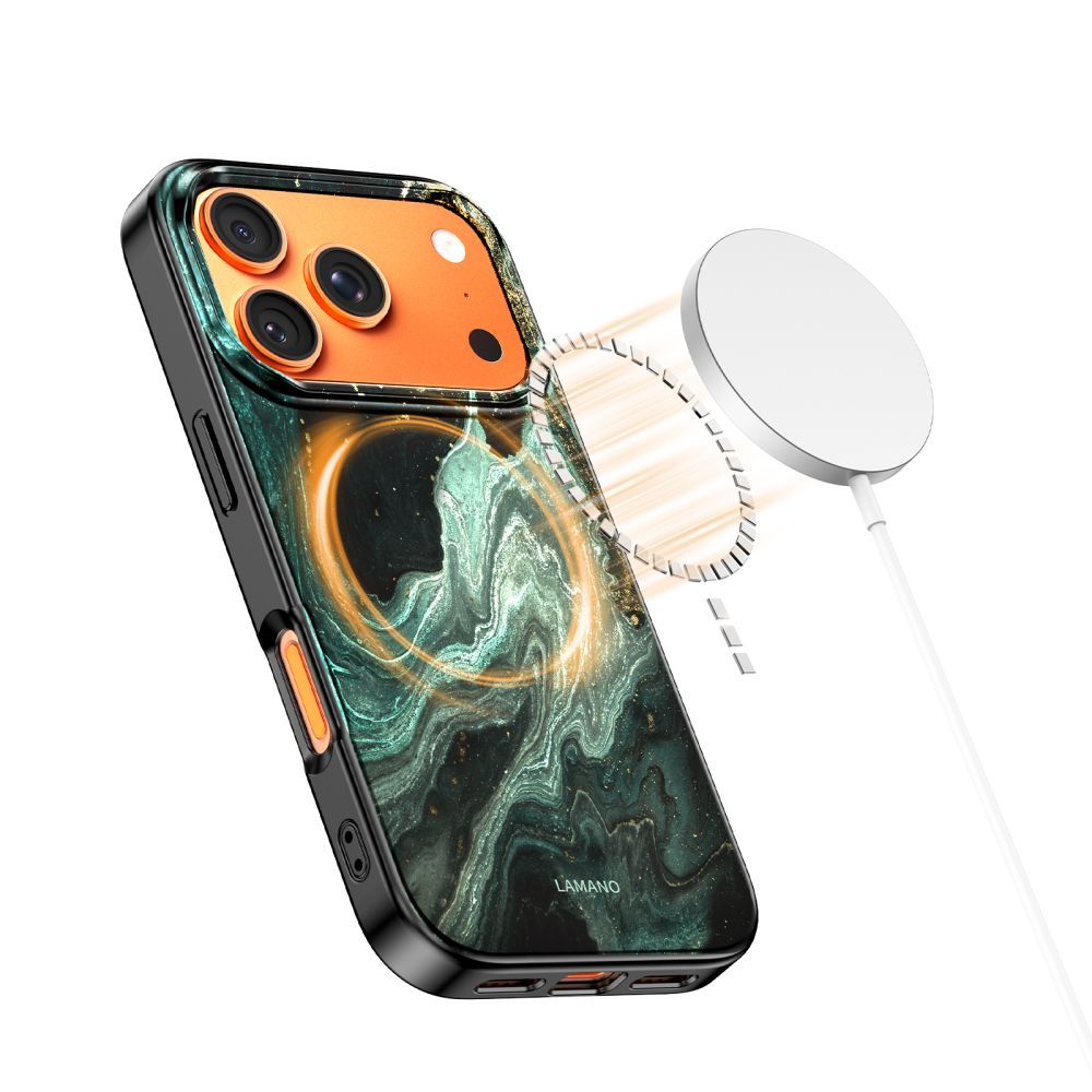 MagSafe Case for Apple iPhone 17 Pro Max, Tech-Protect, Lamano Aura, Green