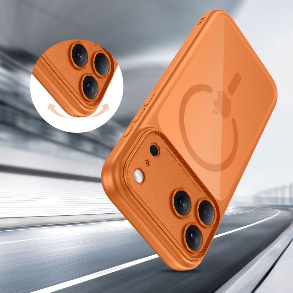 MagSafe Case for Apple iPhone 17 Pro Max, Tech-Protect, MagPeak, Orange