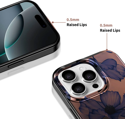 MagSafe Case for Apple iPhone 16 Pro, Tech-Protect, Lamano Velvet Night, Black