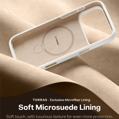 MagSafe Case for Apple iPhone 17 Pro Max, Torras, QPRO Silicone, White