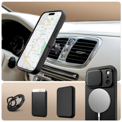 MagSafe Case for Apple iPhone 17 Pro Max, Tech-Protect, Kevlar Aura, Black