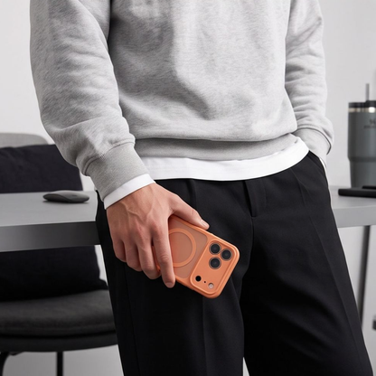 MagSafe Case for Apple iPhone 18 Pro Max / 17 Pro Max, Tech-Protect, BasicMag, Matte Orange