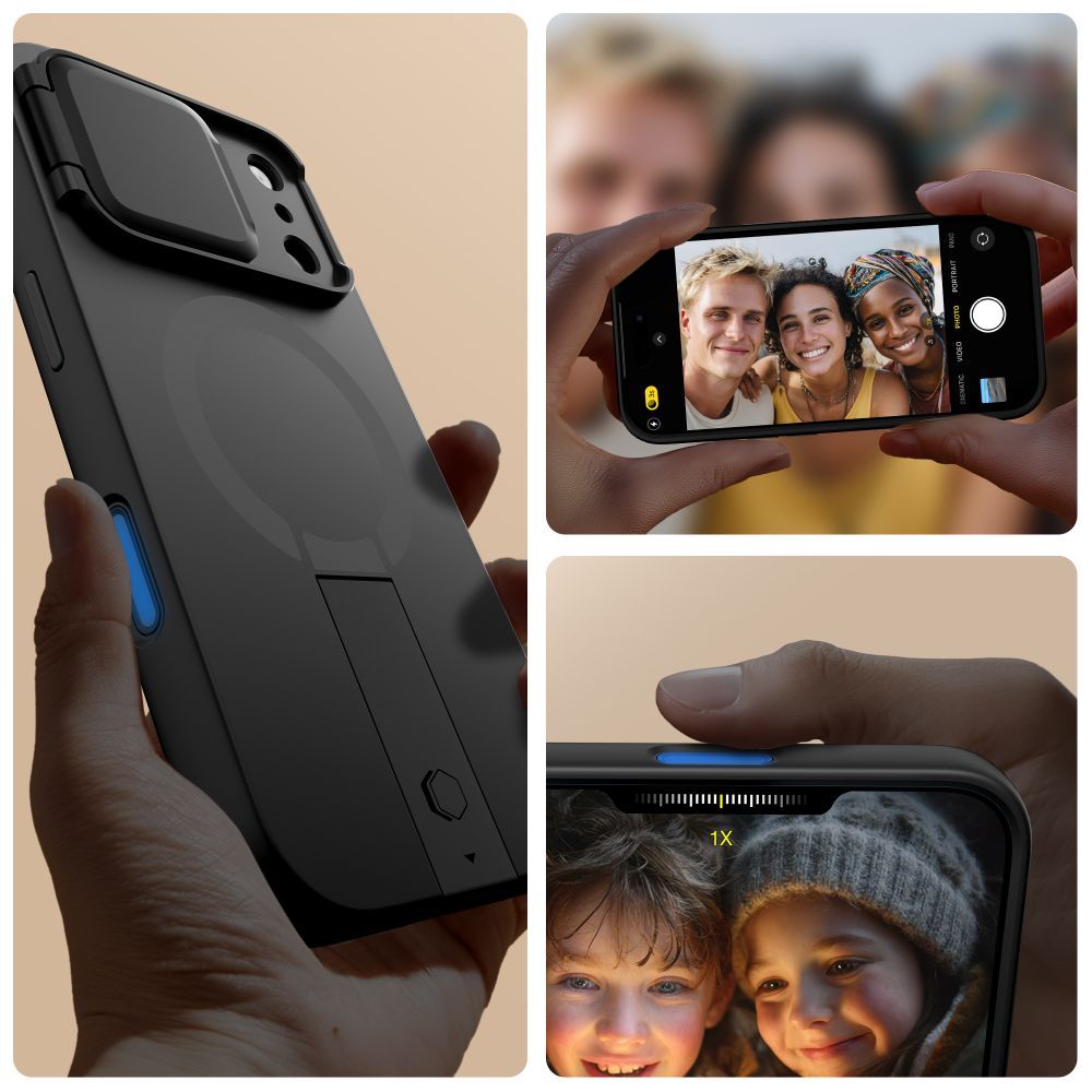 MagSafe Case for Apple iPhone 17 Pro Max, Tech-Protect, Kevlar Aura, Black