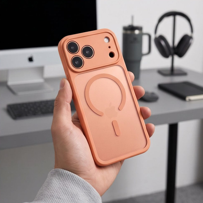 MagSafe Case for Apple iPhone 18 Pro / 17 Pro, Tech-Protect, BasicMag, Matte Orange