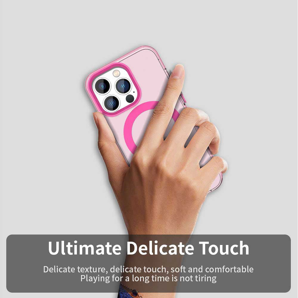 MagSafe Case for Apple iPhone 12 Pro Max, Techsuit, CandyCase, Pink