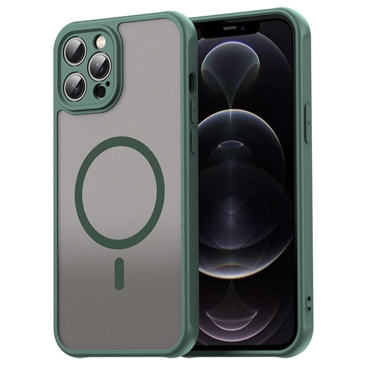 MagSafe Case for Apple iPhone 12 Pro, Techsuit, HaloFrost II, Green