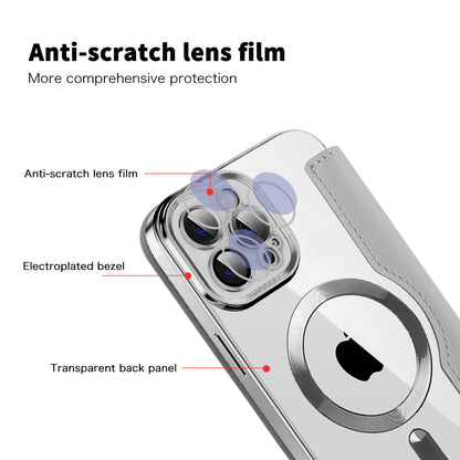 MagSafe Case for Apple iPhone 12 Pro, Techsuit, SmartMag Book, Gray